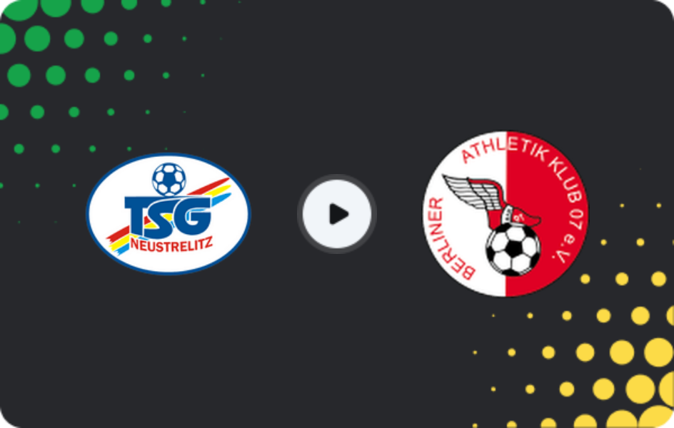 Where to watch Neustrelitz — BAK '07, NOFV-Oberliga Nord, 30.05.2026