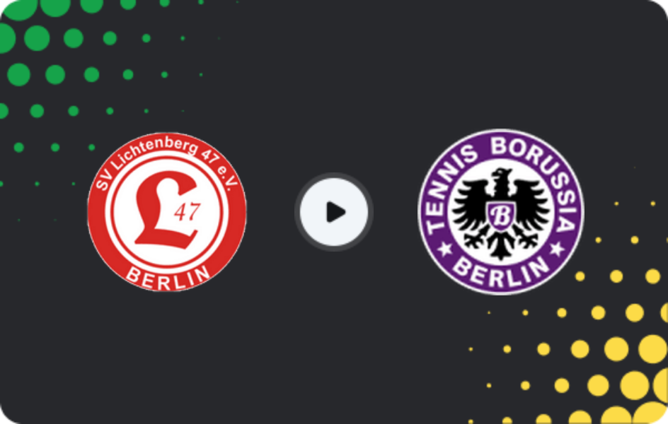 Where to watch Lichtenberg — Tennis Borussia, NOFV-Oberliga Nord, 30.05.2026