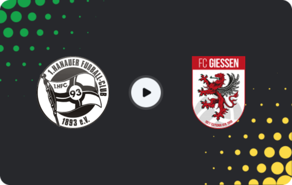 Where to watch Hanau 93 — FC Gießen, Oberliga - Hessen, 30.05.2026