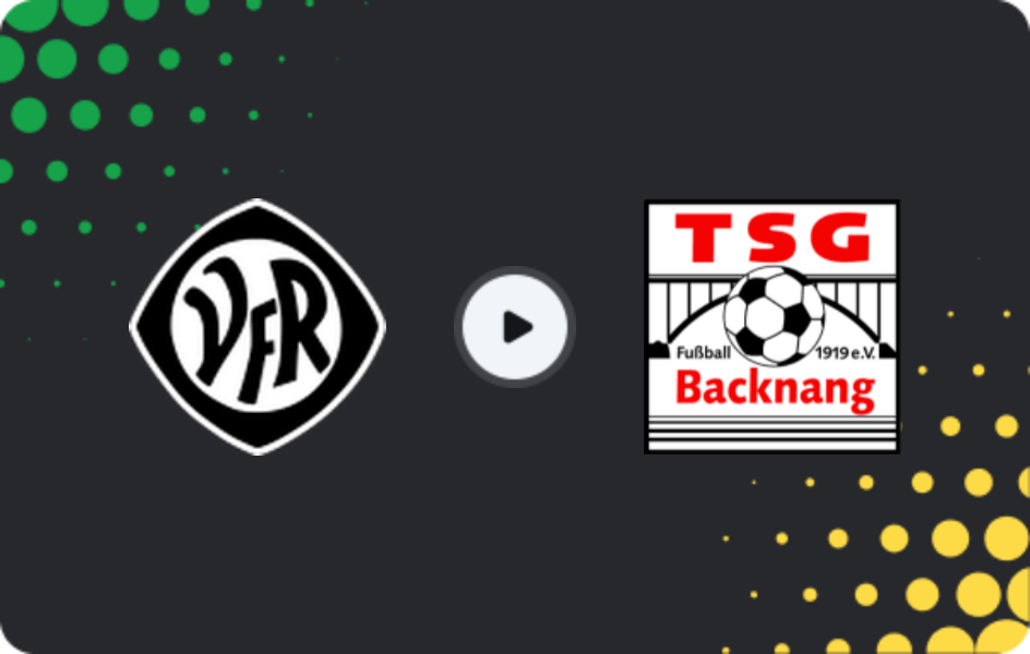 Where to watch VfR Aalen — Backnang, Oberliga - Baden-Württemberg, 30.05.2026