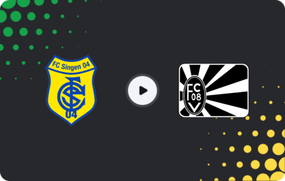 Where to watch TSV Singen — FC 08 Villingen, Oberliga - Baden-Württemberg, 30.05.2026