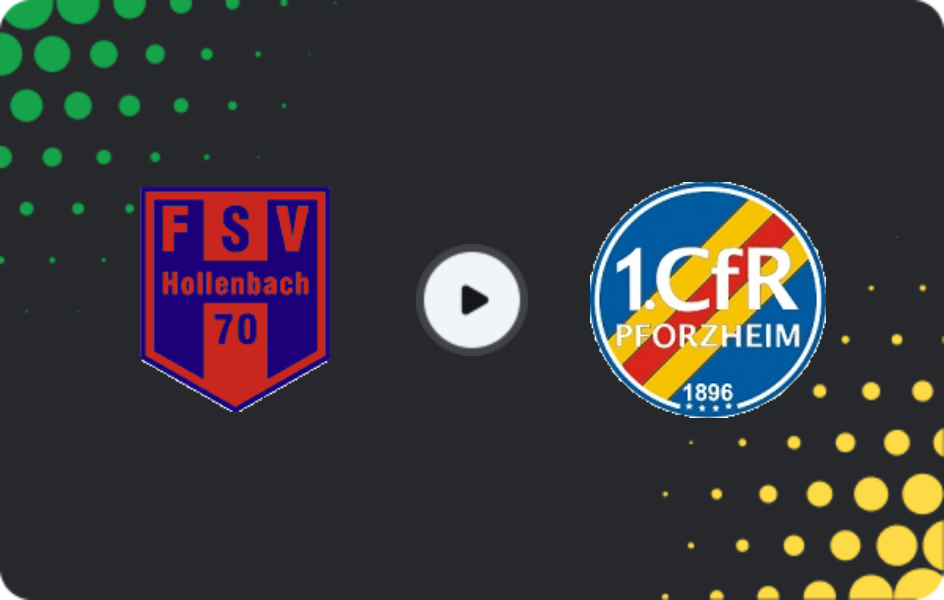 Where to watch Hollenbach — CFR Pforzheim, Oberliga - Baden-Württemberg, 30.05.2026