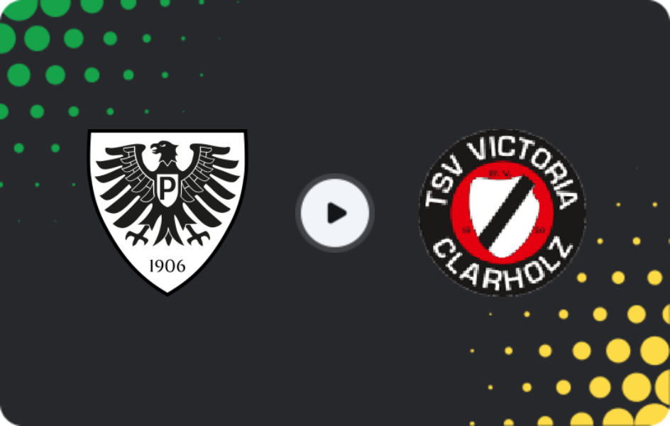 Where to watch Preußen Münster II — Victoria Clarholz, Oberliga - Westfalen, 31.05.2026