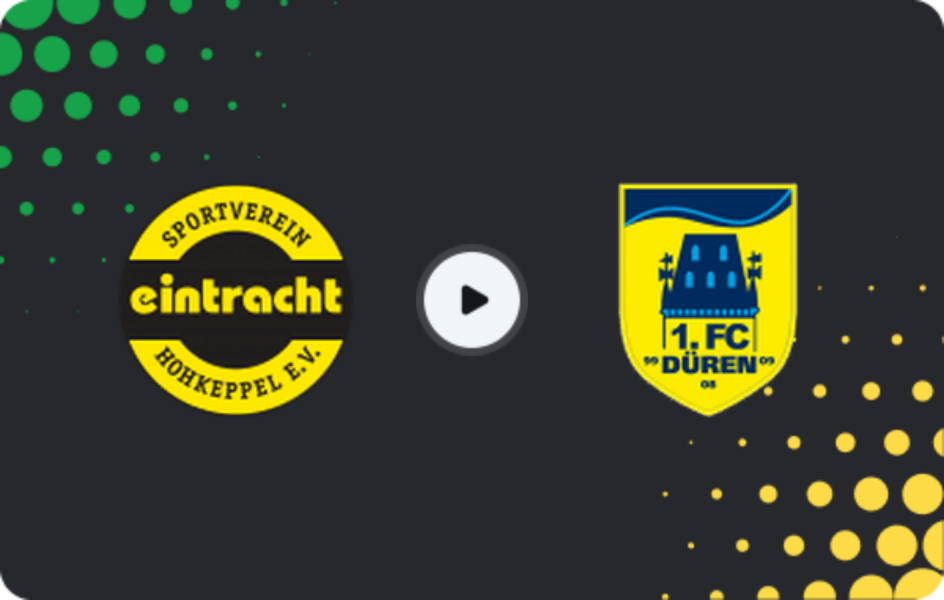 Where to watch Eintracht Hohkeppel — Düren Merzenich, Oberliga - Mittelrhein, 31.05.2026