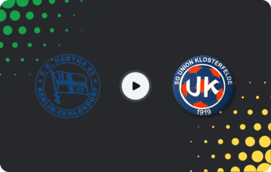 Where to watch Hertha Zehlendorf — Union Klosterfelde, Friendlies Clubs, 14.01.2026