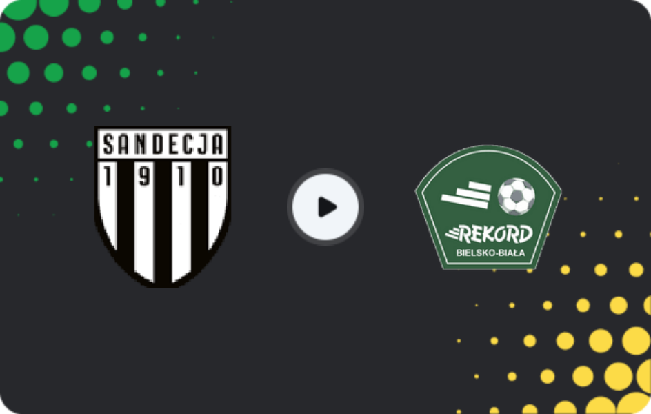 Where to watch Sandecja Nowy Sącz — Rekord Bielsko-Biała, Friendlies Clubs, 17.01.2026