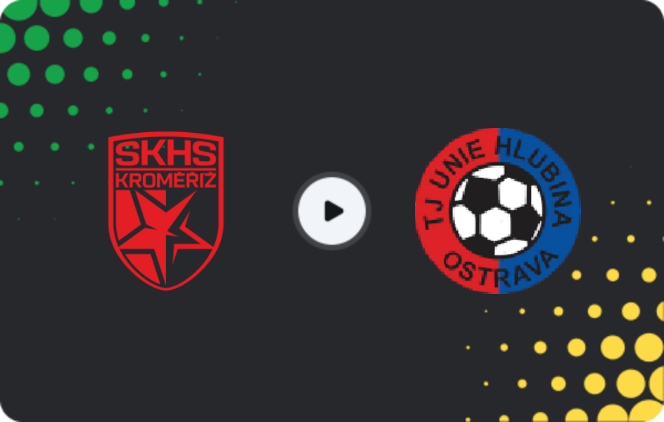 Where to watch Hanácká Slavia — Unie Hlubina, Friendlies Clubs, 24.01.2026