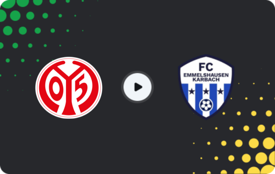 Where to watch Mainz 05 II — FC Emmelshausen-Karbach, Friendlies Clubs, 24.01.2026