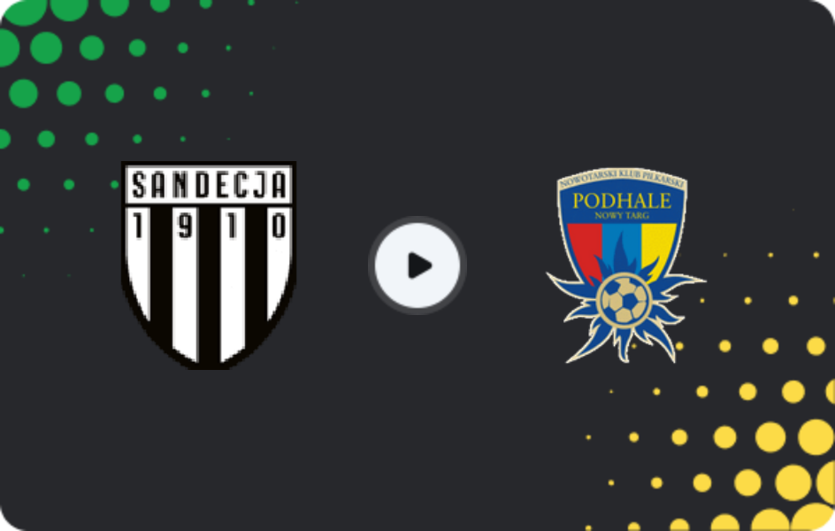 Where to watch Sandecja Nowy Sącz — Podhale Nowy Targ, Friendlies Clubs, 31.01.2026