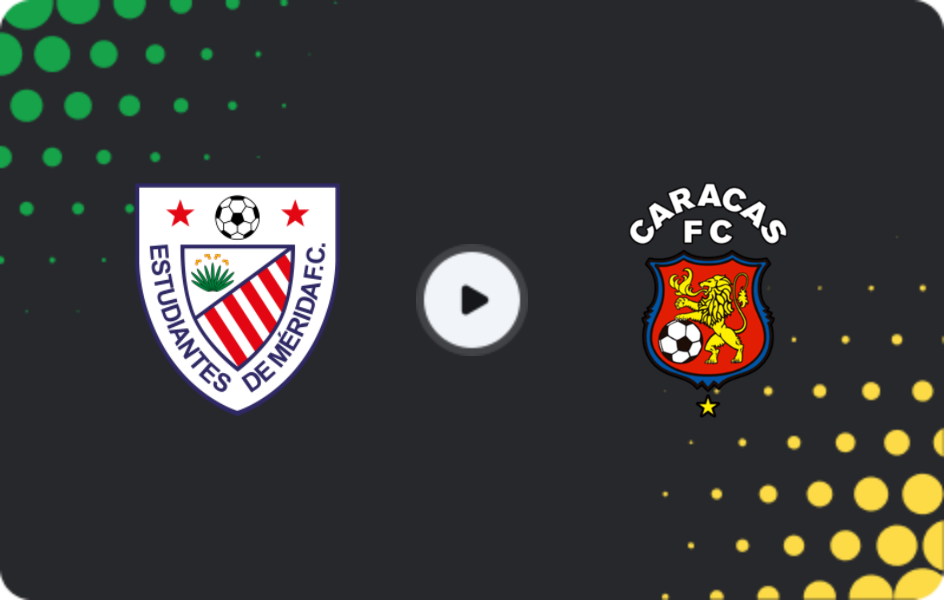 Where to watch Estudiantes de Merida — Caracas, Primera División, 31.01.2026