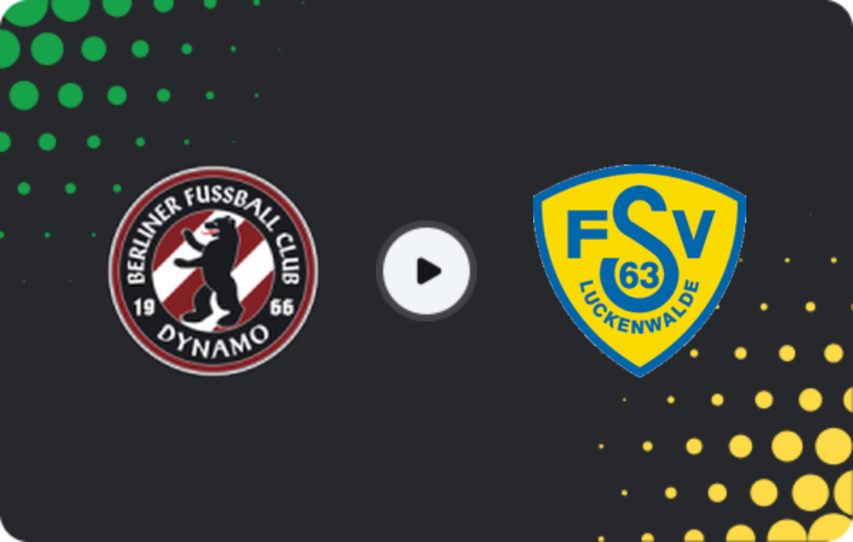 Where to watch BFC Dynamo — Luckenwalde, Regionalliga - Nordost, 03.02.2026
