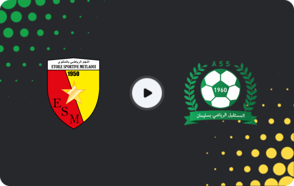 Where to watch ES Metlaoui — AS Soliman, Ligue 1, 23.01.2026