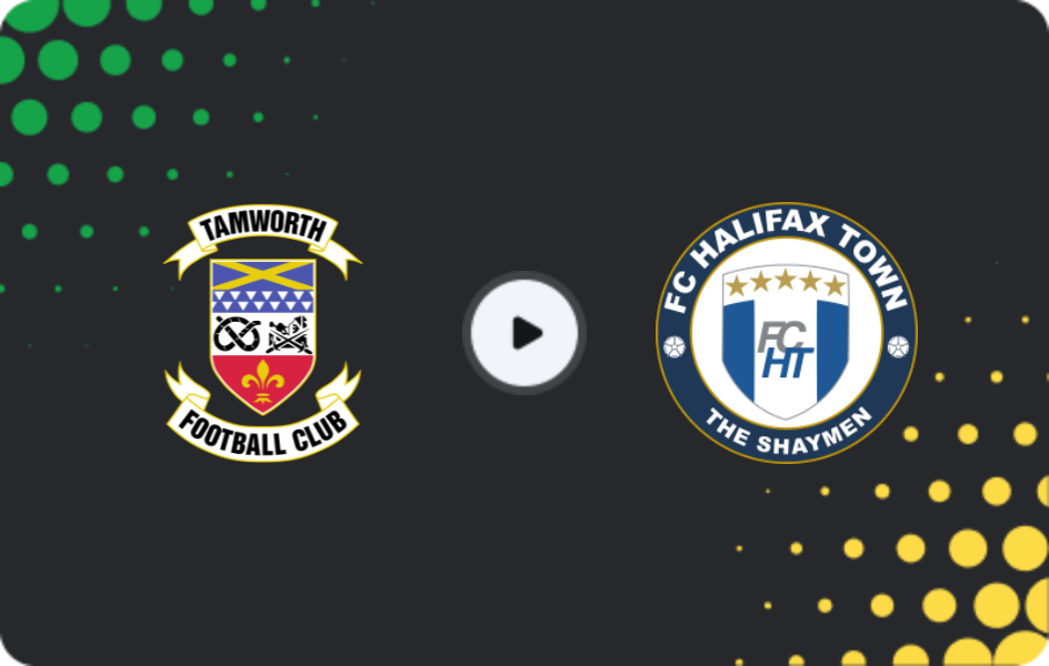 Where to watch Tamworth — Halifax Town, National League Cup, 27.01.2026