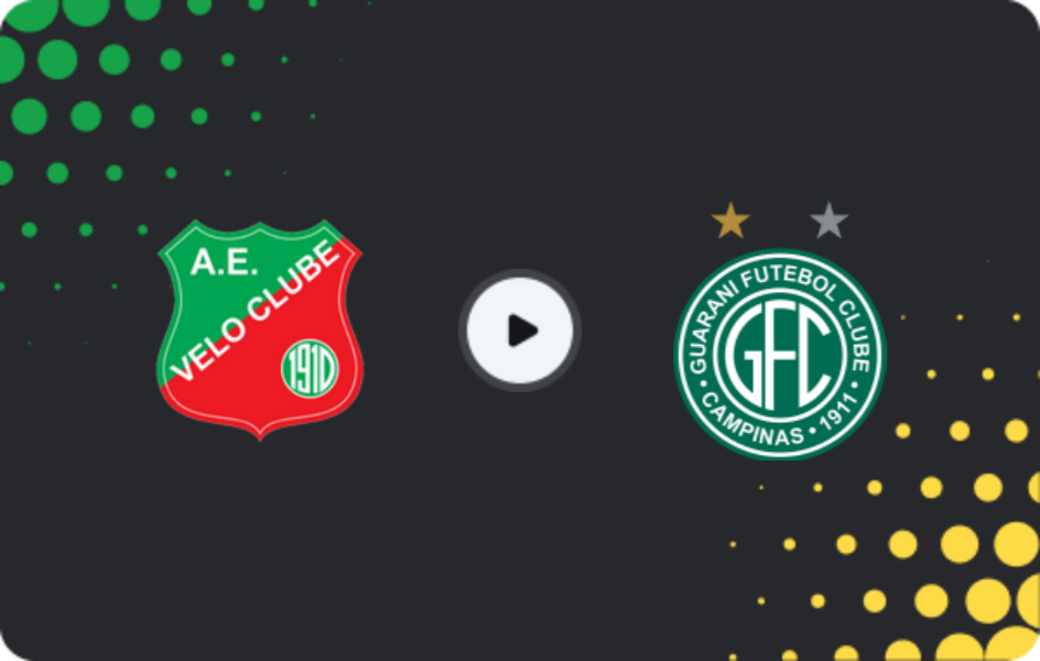 Where to watch Velo Clube — Guarani Campinas, Paulista A1, 23.01.2026