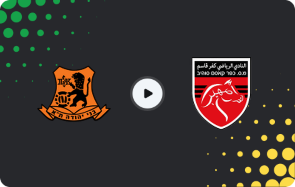 Where to watch Bnei Yehuda — Kafr Qasim, Liga Leumit, 23.01.2026