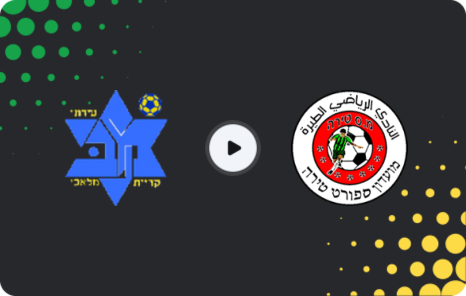 Where to watch Maccabi Kiryat Malachi — Tzeirey Tira, Liga Alef, 23.01.2026