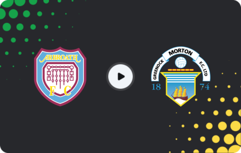 Where to watch Arbroath — Morton, Championship, 23.01.2026