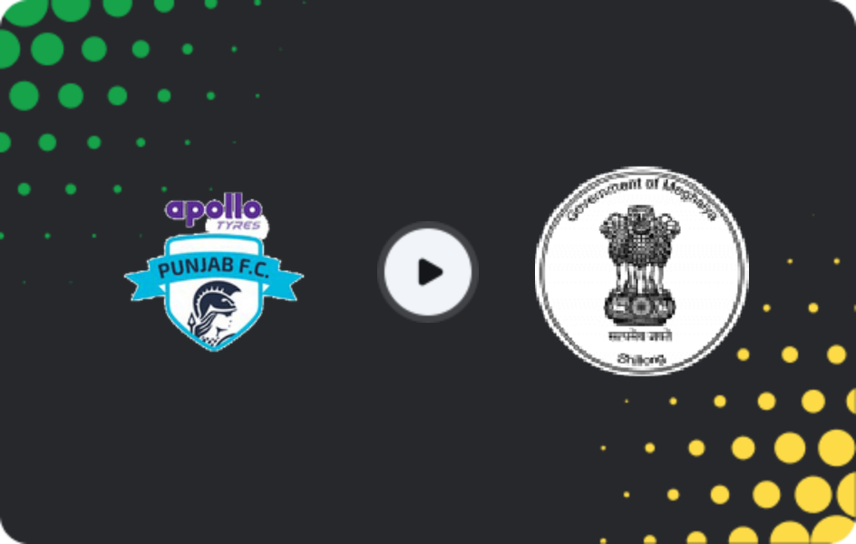 Where to watch Punjab — Meghalaya, Santosh Trophy, 24.01.2026