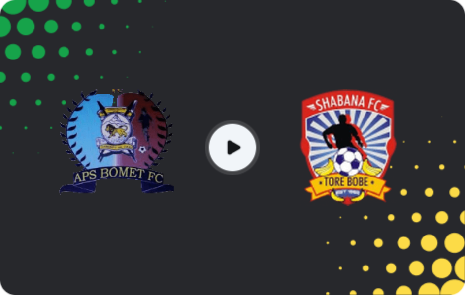 Where to watch APS Bomet — Shabana, Premier League, 24.01.2026