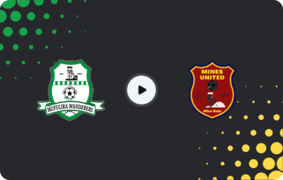 Where to watch Mufulira Wanderers — Mines, Super League, 24.01.2026