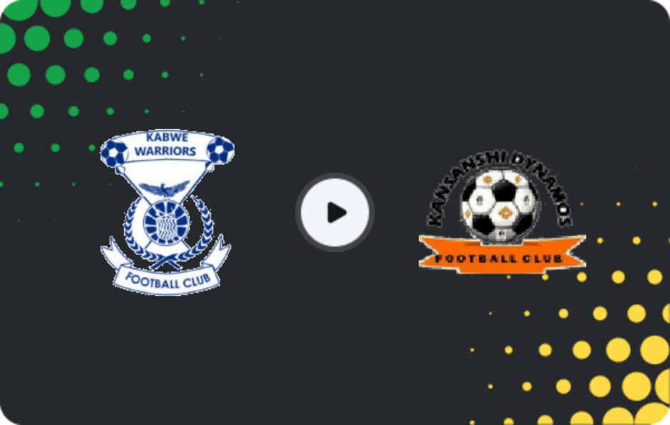 Where to watch Kabwe Warriors — Kansanshi Dynamos, Super League, 24.01.2026