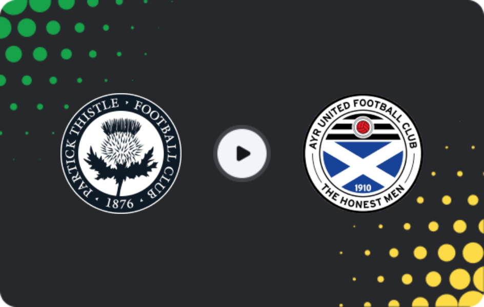 Where to watch Partick — Ayr Utd, Championship, 24.01.2026