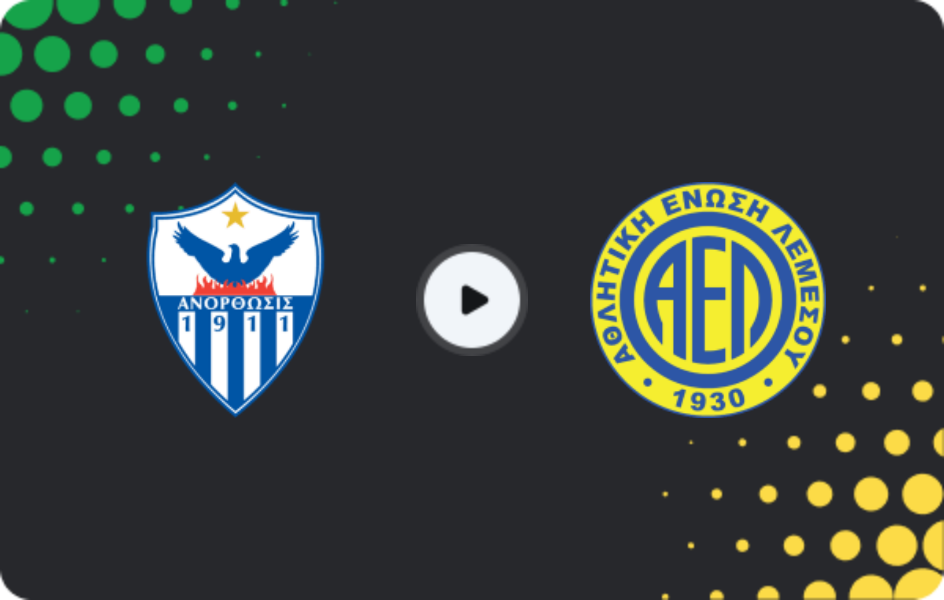 Where to watch Anorthosis — AEL, 1. Division, 25.01.2026