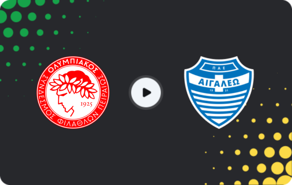 Where to watch Olympiakos II — Egaleo, Super League 2, 25.01.2026