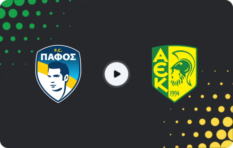 Where to watch Pafos — AEK Larnaca, 1. Division, 25.01.2026