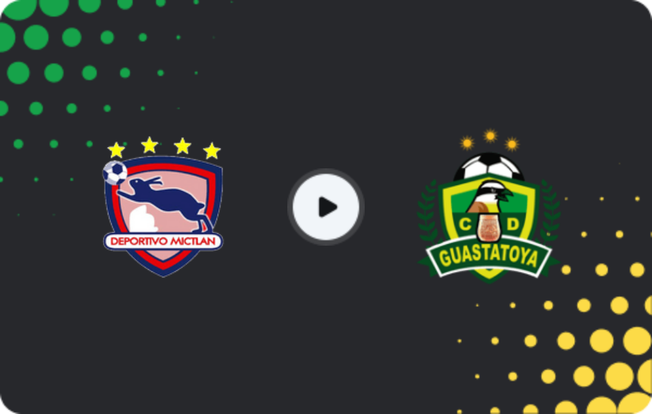 Where to watch Mictlán — Guastatoya, Liga Nacional, 25.01.2026