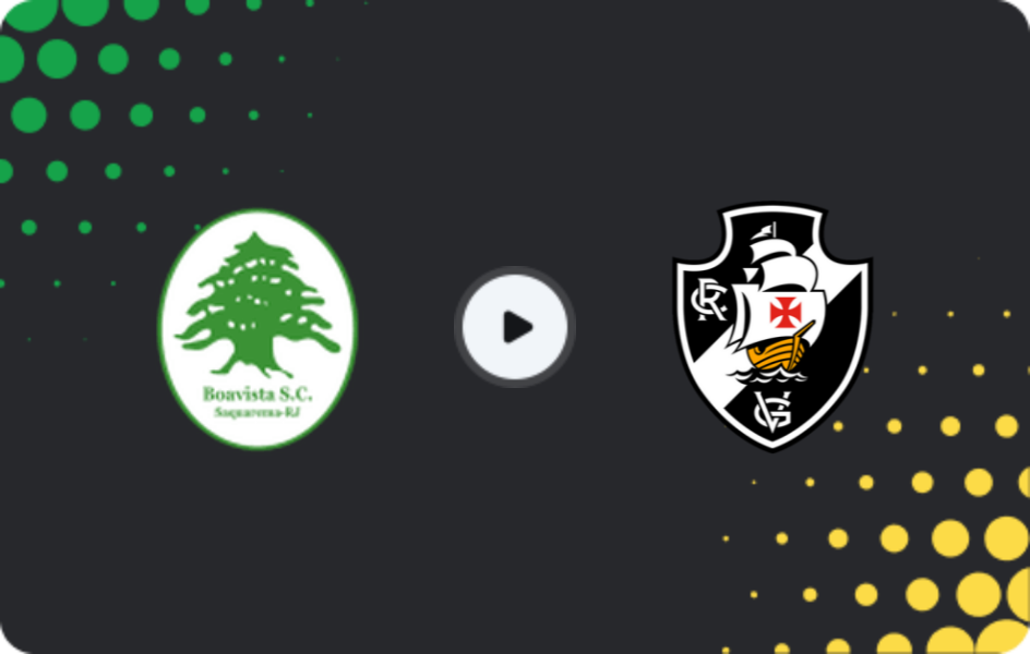 Where to watch Boavista SC — Vasco da Gama, Carioca 1, 26.01.2026