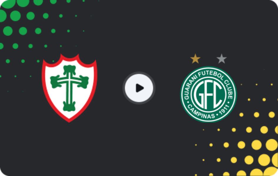 Where to watch Portuguesa — Guarani Campinas, Paulista A1, 27.01.2026