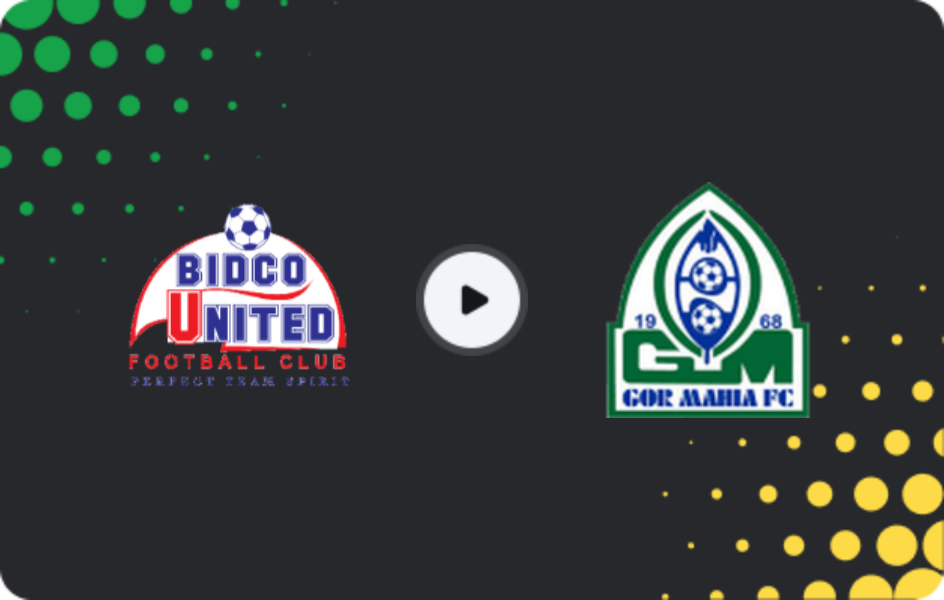 Where to watch Bidco United — GOR Mahia, Premier League, 27.01.2026