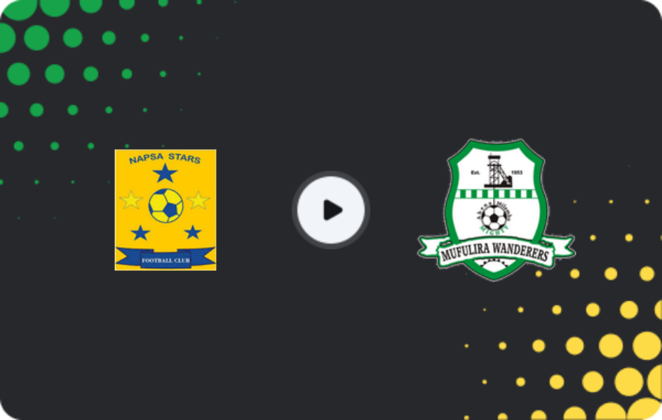 Where to watch NAPSA Stars — Mufulira Wanderers, Super League, 28.01.2026