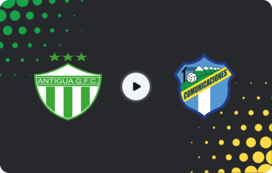 Where to watch Antigua GFC — Comunicaciones, Liga Nacional, 29.01.2026