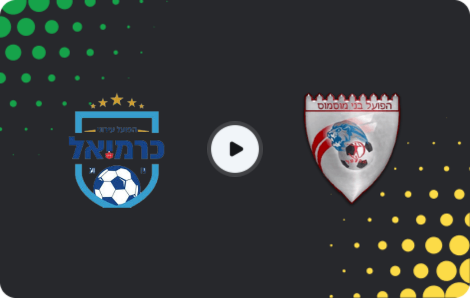 Where to watch Hapoel Ironi Karmiel — Hapoel Bnei Musmus, Liga Alef, 30.01.2026