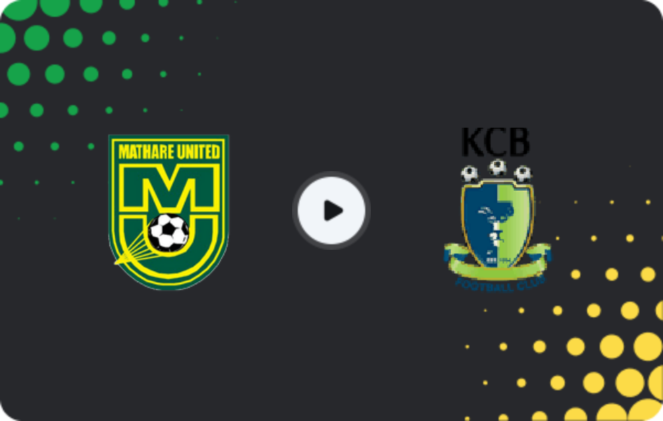 Where to watch Mathare United — KCB, Premier League, 31.01.2026