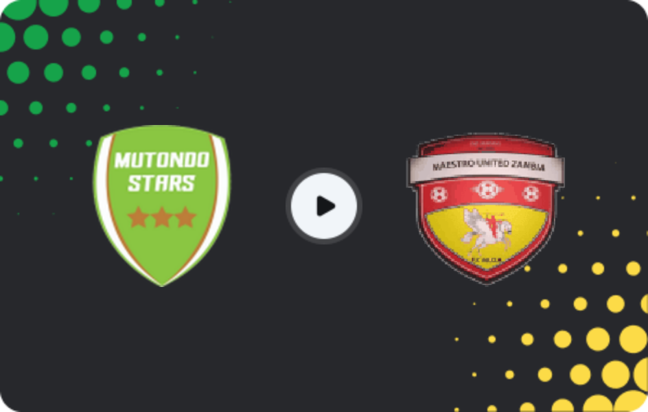 Where to watch Mutondo Stars — Man Utd Zambia Academy, Super League, 31.01.2026