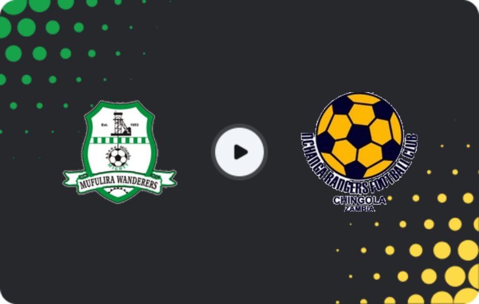 Where to watch Mufulira Wanderers — Nchanga Rangers, Super League, 31.01.2026