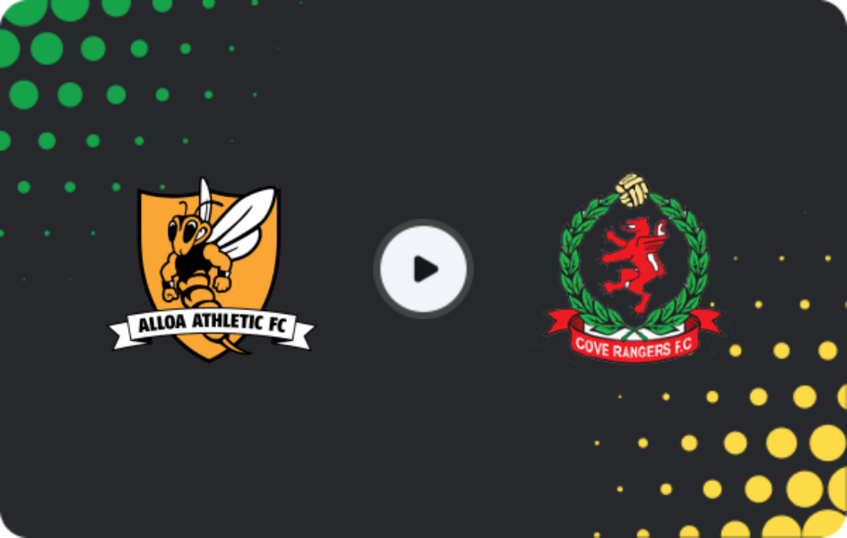 Where to watch Alloa Athletic — Cove Rangers, League One, 31.01.2026