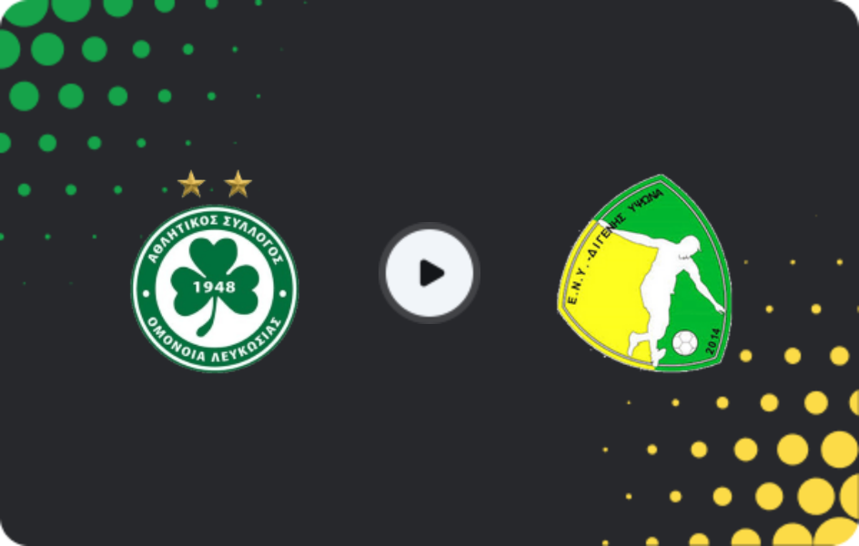 Where to watch Omonia Nicosia — Digenis Ypsonas, 1. Division, 01.02.2026