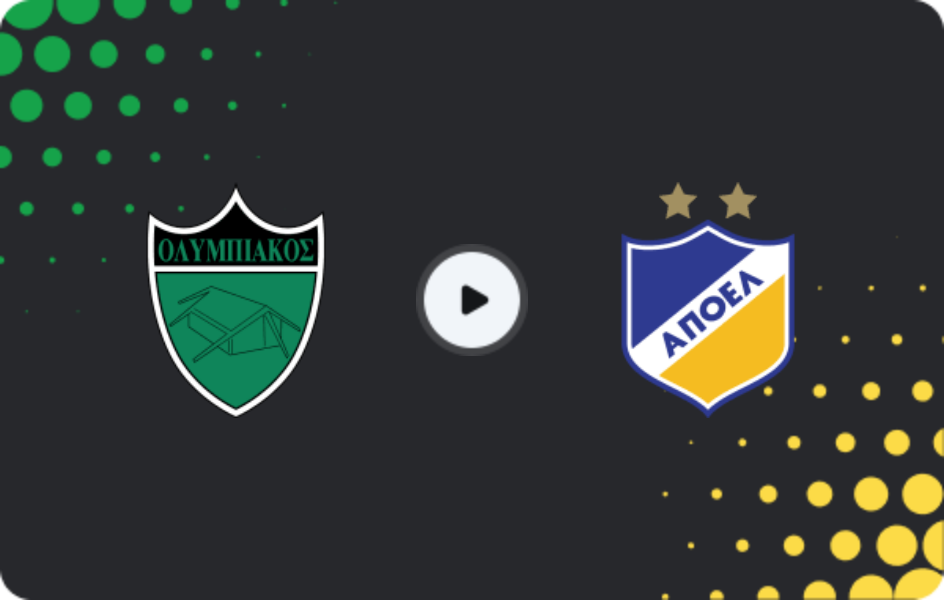 Where to watch Olympiakos Nicosia — Apoel Nicosia, 1. Division, 31.01.2026