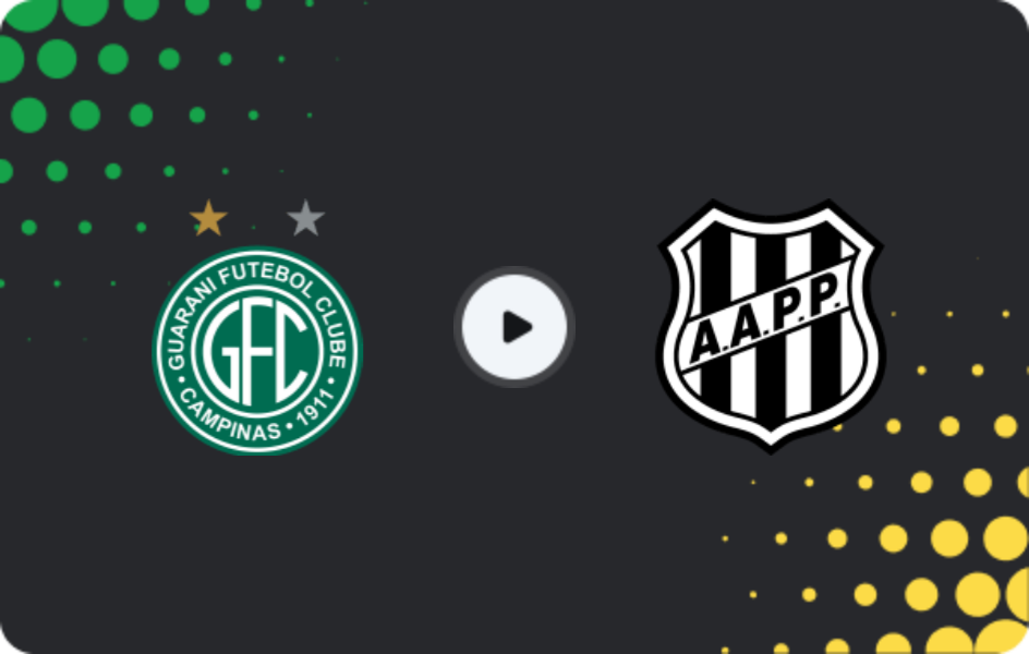 Where to watch Guarani Campinas — Ponte Preta, Paulista A1, 31.01.2026