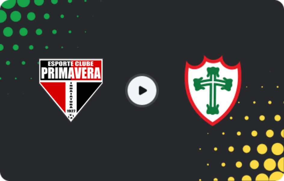 Where to watch Primavera SP — Portuguesa, Paulista A1, 01.02.2026