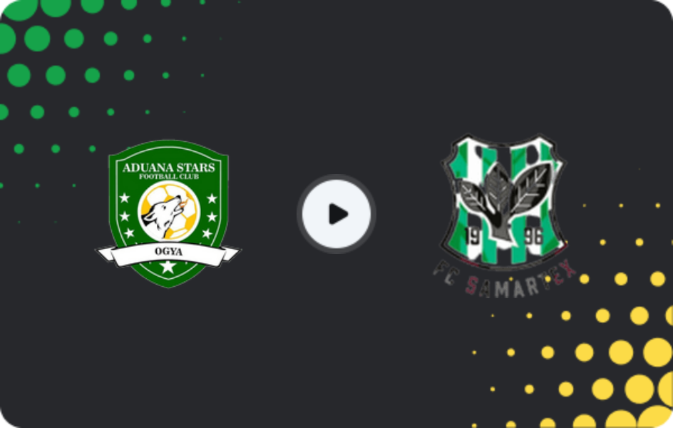 Where to watch Aduana Stars — Samartex, Premier League, 01.02.2026