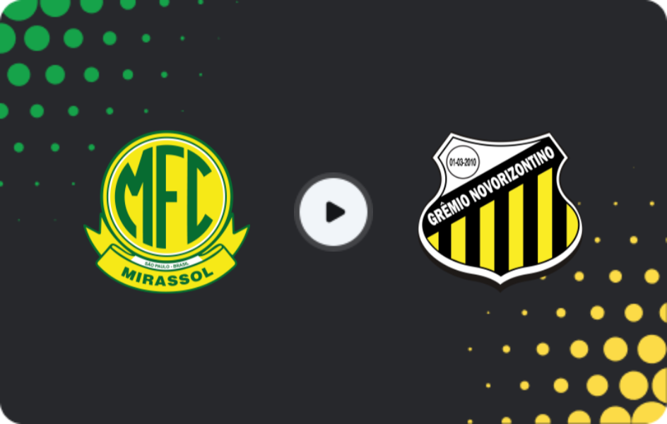 Where to watch Mirassol — Novorizontino, Paulista A1, 01.02.2026