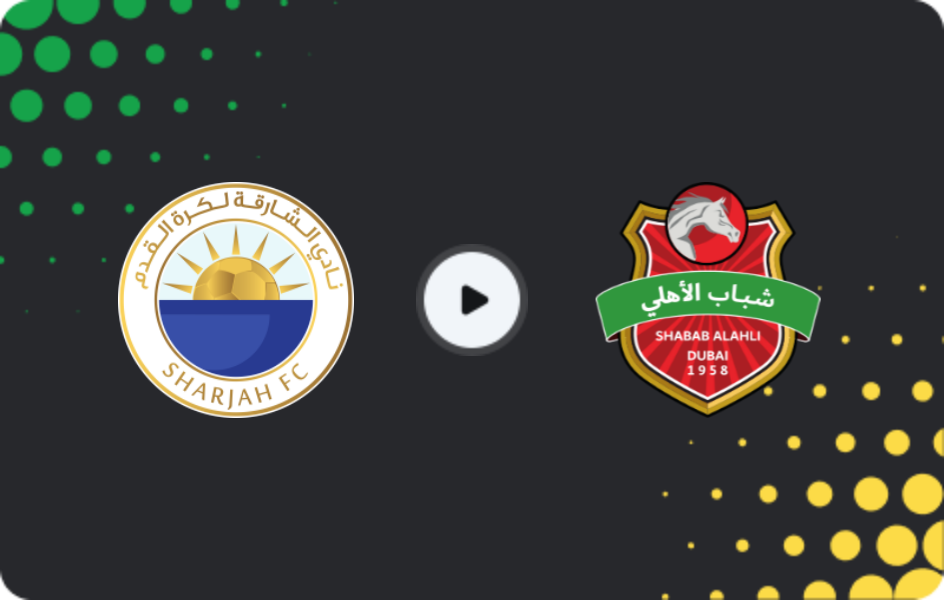 Where to watch Sharjah — Shabab Al Ahli Dubai, Pro League, 05.02.2026
