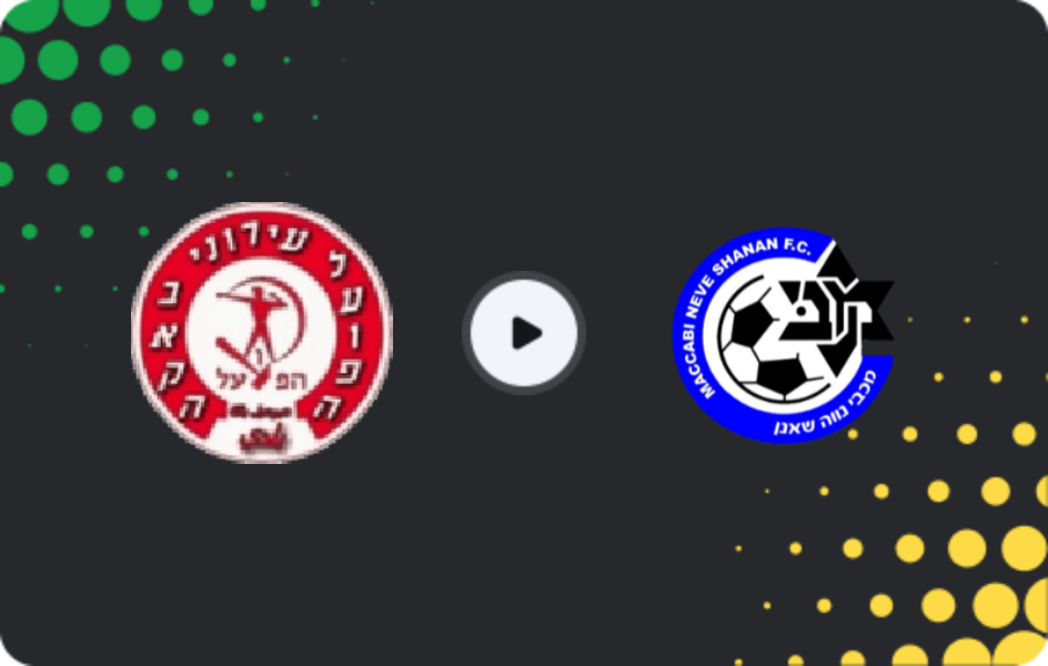 Where to watch Ironi Baka El Garbiya — Maccabi Neve Sha'anan, Liga Alef, 06.02.2026