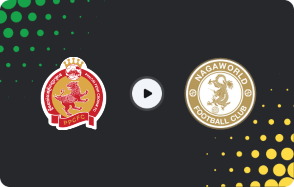 Where to watch Phnom Penh Crown — NagaWorld, Premier League, 07.02.2026