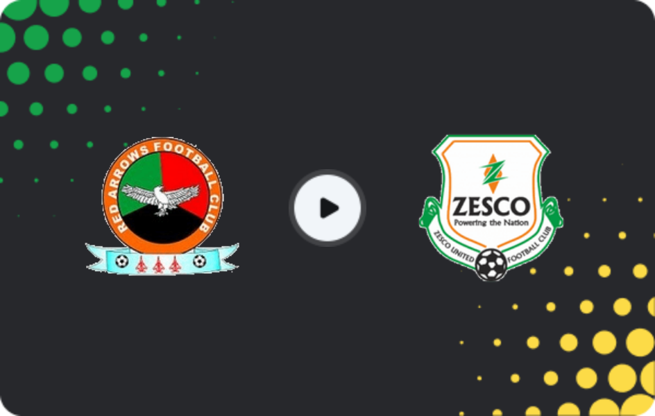 Where to watch Red Arrows — ZESCO United, Super League, 07.02.2026